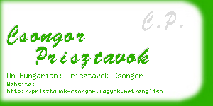 csongor prisztavok business card